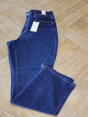 NWT JUDY BLUE High Waist Tummy Control Clasdic Straight Jeans In Dark Wash 16W